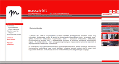 Desktop Screenshot of masszivzsalu.hu